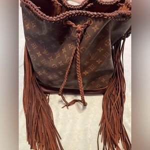Louis Vuitton Brown Fringe Shoulder Bag